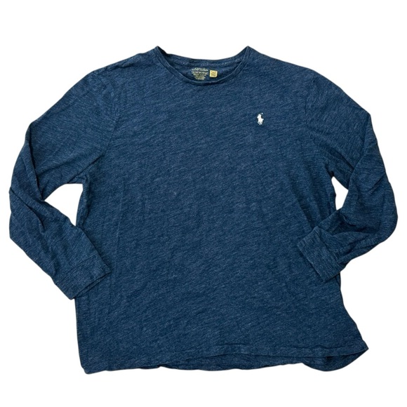 Polo Ralph Lauren Other - Polo Ralph Lauren Men’s Navy Long Sleeve Crew Neck T-Shirt XXL Custom Slim Fit